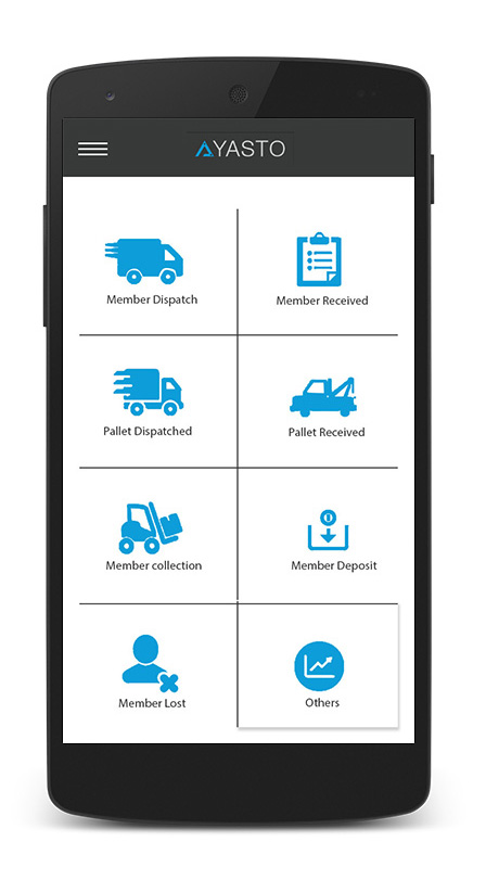 AYASTO Pallet Tracker mobile
