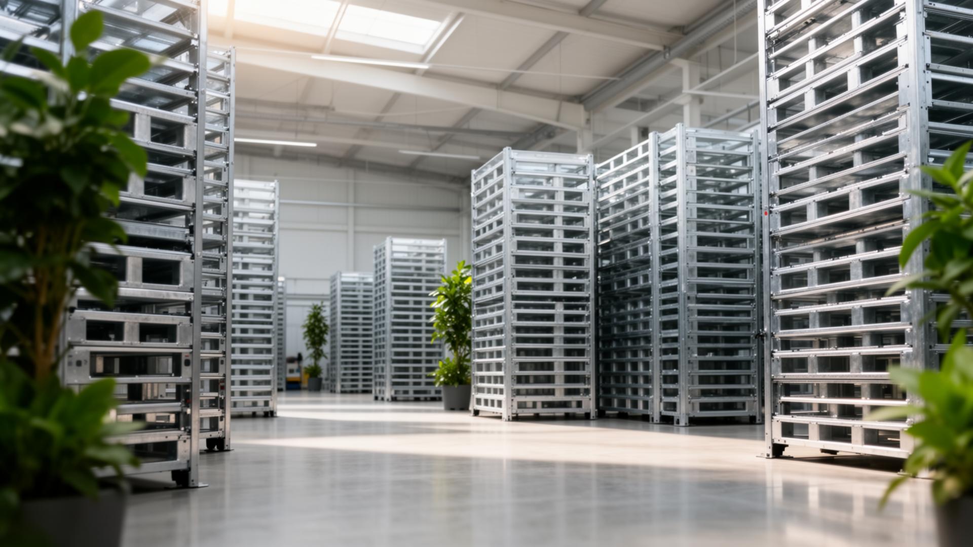 Ayasto pallets in a warehouse